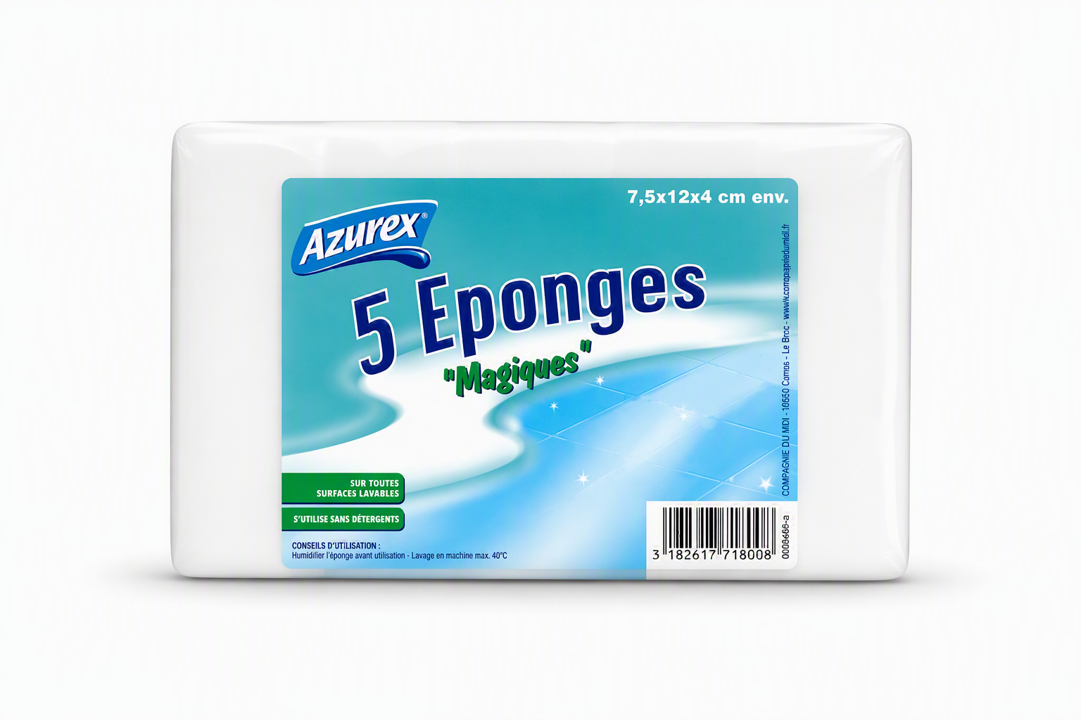 EPONGES MAGIQUE x5 Azurex - COMPAGNIE DU MIDI
